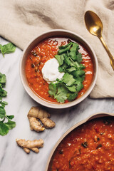 Red lentil soup 
