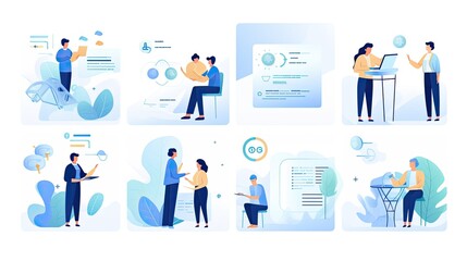 Selling strategy abstract concept vector illustration business people icons