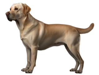 Labrador Retriever dog, Labrador Retriever profile view, close up,side profile, full body visible, background removed, png, background cut, isolated