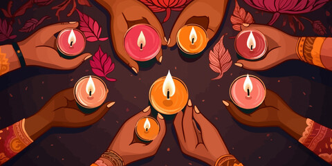 diwali day concept background. AI Generated