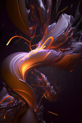 3d rendering, abstract background, futuristic shape, computer generated images