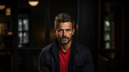 captivating stock image of a man in a studio