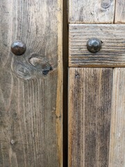 Detail of a wooden door