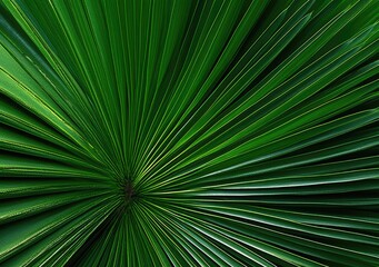 A close-up shot of palm tree leaves. Poster. Generative ai.