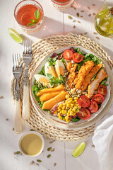 Tasty salad as a summer light meal.