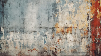 Rust Metal Background: A Grunge Texture Background with a Rust Texture and a Metal Surface AI Generated
