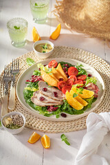 Healthy salad as a healthy and fresh meal.