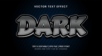 Obraz premium Dark editable text effect 