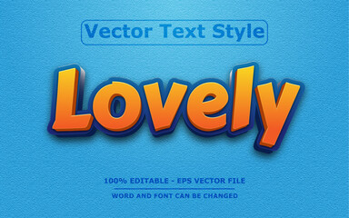 3D Text Effect Editable Vector 