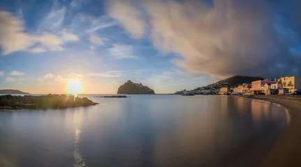Wandcirkels tuinposter Ischia, Italy Panorama in the Morning © SeanPavonePhoto
