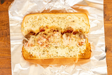 Meatball sub sandwich