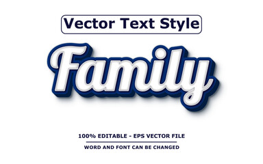 3D Text Effect Editable Vector