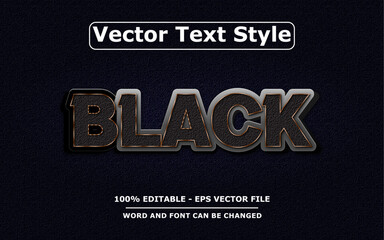 3D Text Effect Editable Vector