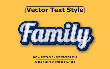 3D Text Effect Editable Vector