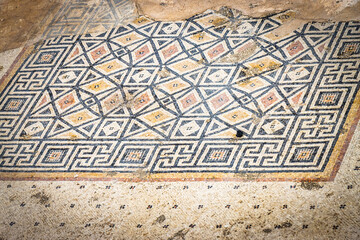 roman mosaics, ruins of caesarea, israel, roman landmark, herod, historical, middle east, 
