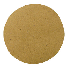 Brown Decoration Ripped Paper Circle