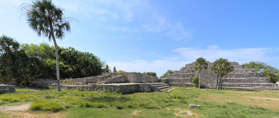 Ruins a Maya site in Yucatan, Mexico 