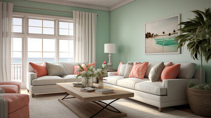 Fototapeta na wymiar modern living room HD 8K wallpaper Stock Photographic Image