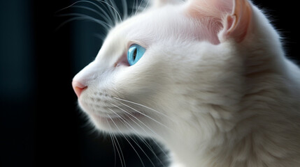 close up of a cat HD 8K wallpaper Stock Photographic Image