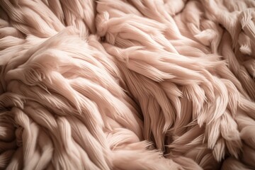 textural close-up of soft and fluffy fabric, created with generative ai