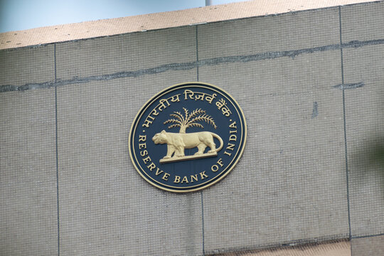 Logo of Reserve bank of India - RBI, regulator of banking industry of India. Scams, regulation, rules, laws, norms, investor, SBI, HDFC, economy, policy, governor, loan