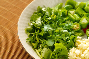 Required side dishes for cold pork head meat in Chinese style background