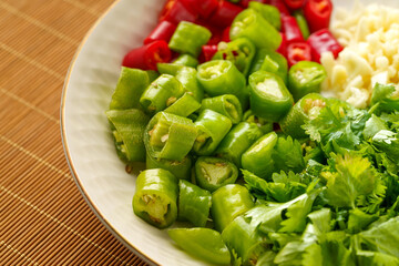 Required side dishes for cold pork head meat in Chinese style background