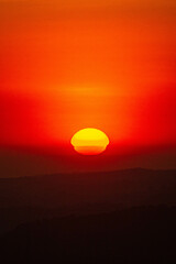 El sol se está ocultando