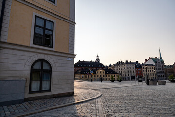 Stockholm, Sweden Birger Jarls Torg or Square on Riddarholmen island.