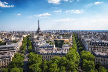 Eiffel Tower from Arc de Triomphe