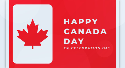 Fototapeta na wymiar Happy Canada Day Celebration Vector Design Illustration for Background, Poster, Banner, Advertising, Greeting Card