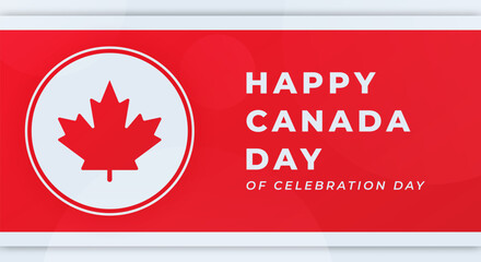 Happy Canada Day Celebration Vector Design Illustration for Background, Poster, Banner, Advertising, Greeting Card