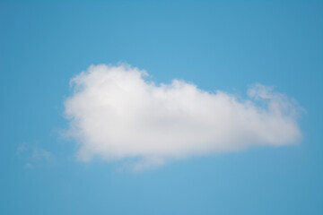 Blue sky with single cloud for background and other