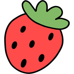 Obraz premium strawberry on a white background