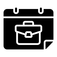 calendar glyph icon