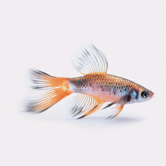 goldfish isolated on white