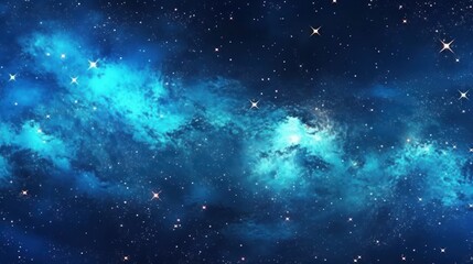 Naklejka premium Night Sky and Deep Space wallpaper