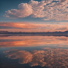 Fototapeta premium sunset over the lake