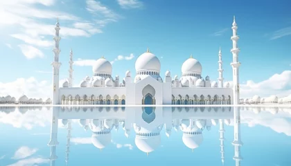 Deurstickers Modern Architecture of Islamic Mosque © Muh