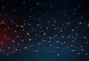 Template for science and technology presentation. Plexus style background.