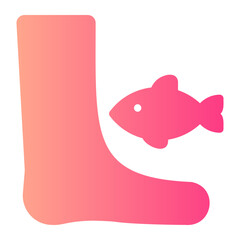 fish therapy gradient icon