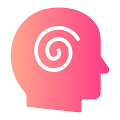 meditation gradient icon