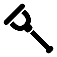 crutches glyph icon