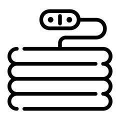 heating pad line icon