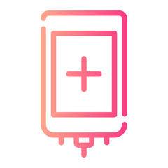 Obraz premium chemotherapy gradient icon