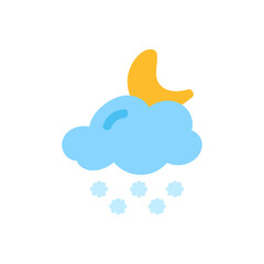 weather icon set sun rain thunderstorm dew wind snow cloud night sky for forecast