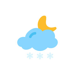 weather icon set sun rain thunderstorm dew wind snow cloud night sky for forecast