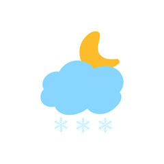 weather icon set sun rain thunderstorm dew wind snow cloud night sky for forecast