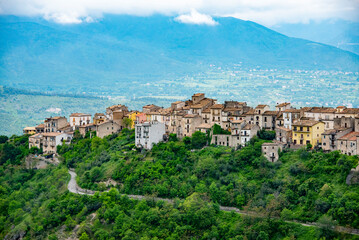 Fototapeta na wymiar Town of Pacentro - Italy
