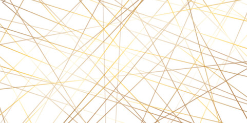 Obraz premium Abstract gold lines with geometric design .Modern design with technology with polygonal shapes .Seamless White square grid pattern paper texture design .